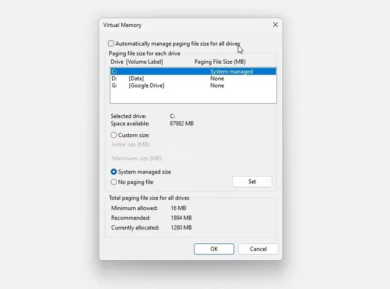 Cach tang Vram win 10 1 1