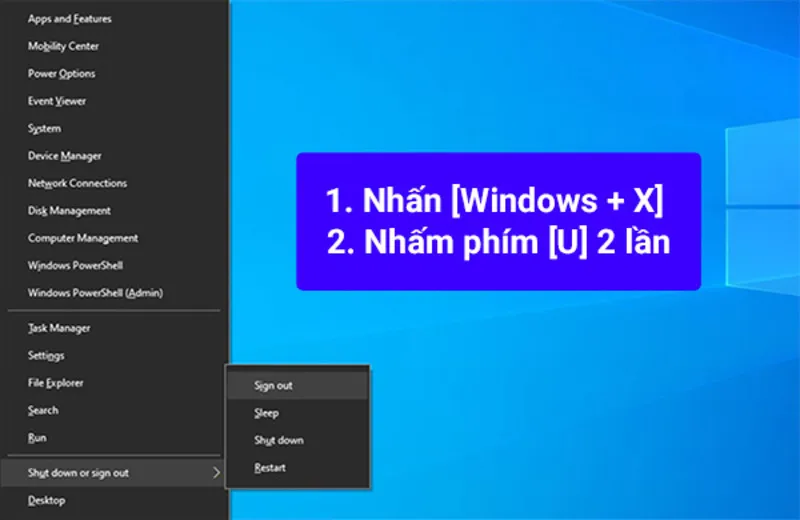 Cach tat laptop bang ban phim 6