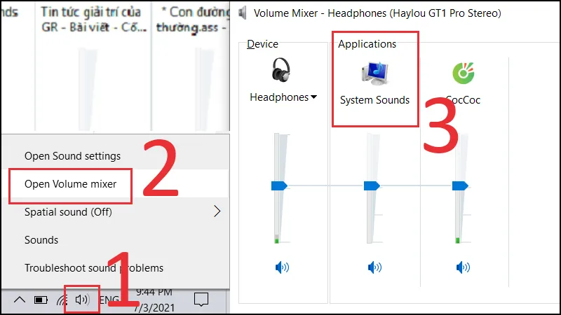 Cam loa vao may tinh khong nghe duoc 11