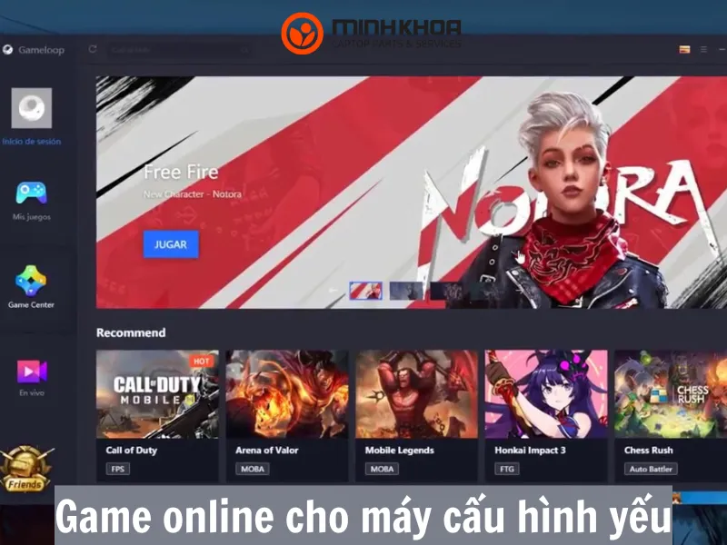Game online cho máy cấu hình yếu
