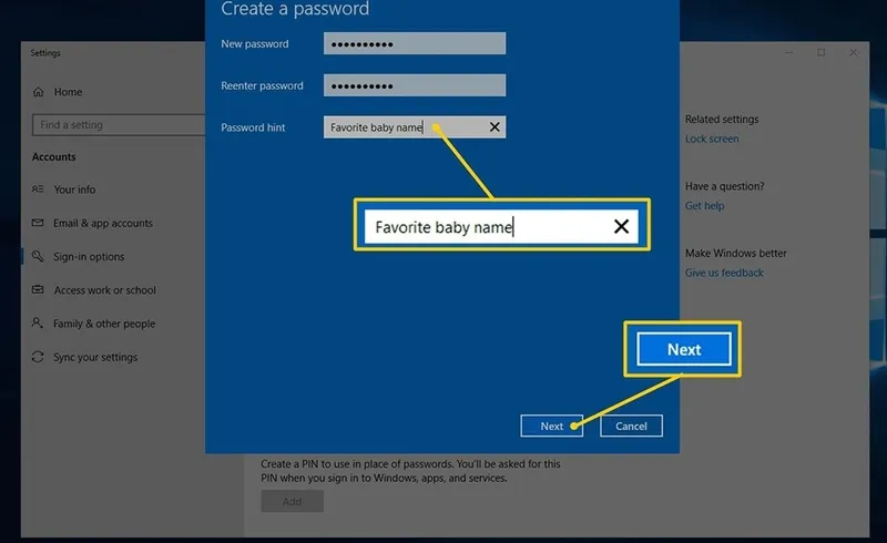 6 phương pháp cài pass win 10 nhanh chóng 26 Cai pass win 10 35
