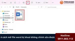 Mo file word bi khoa