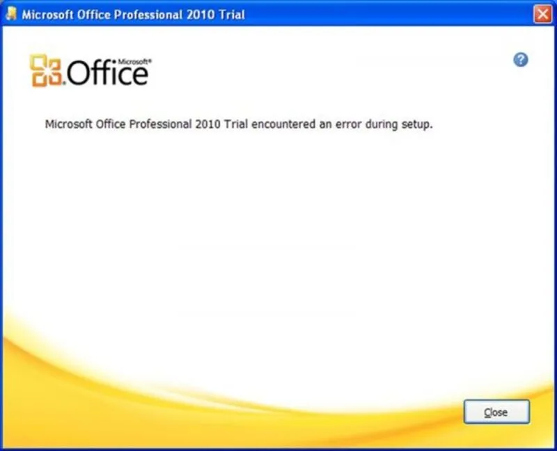 Microsoft office encountered an error during setup 15