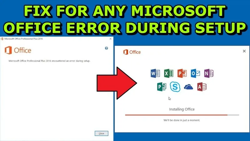 Microsoft office encountered an error during setup 4