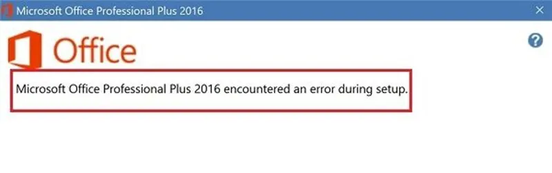 Microsoft office encountered an error during setup 8