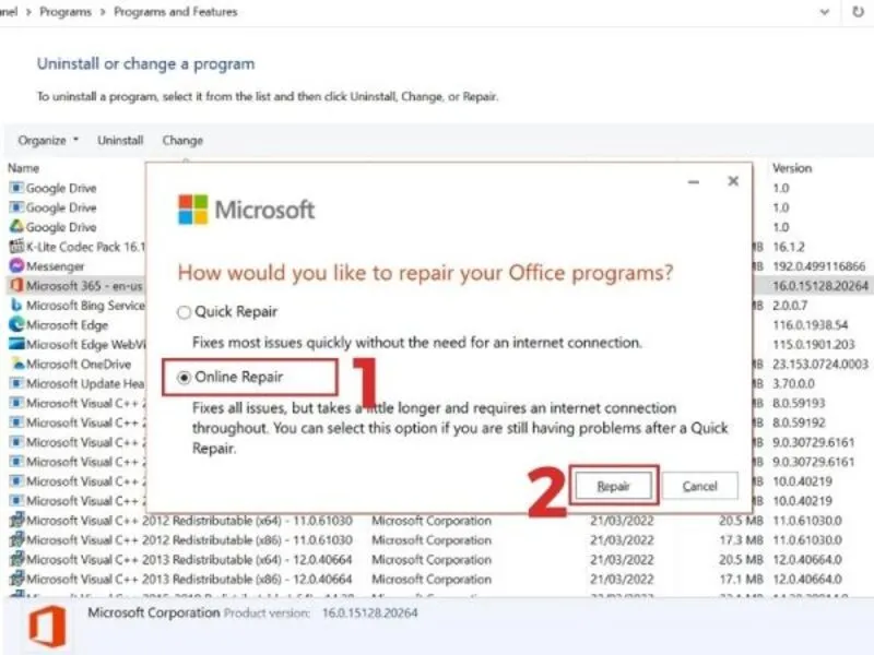 Sua loi unlicensed product Microsoft Office 2016 5