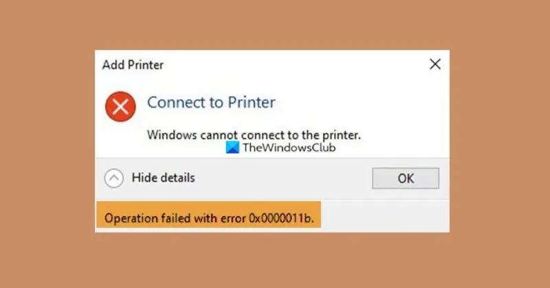 Windows cannot connect to the printer 4