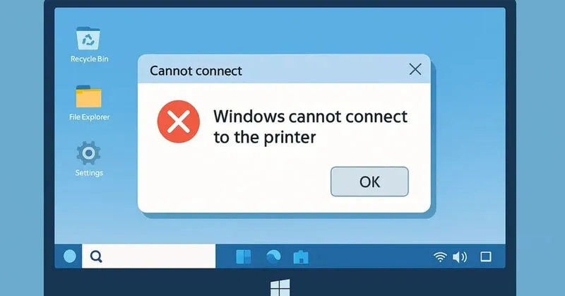 Các nguyên nhân dẫn đến lỗi windows cannot connect to the printer