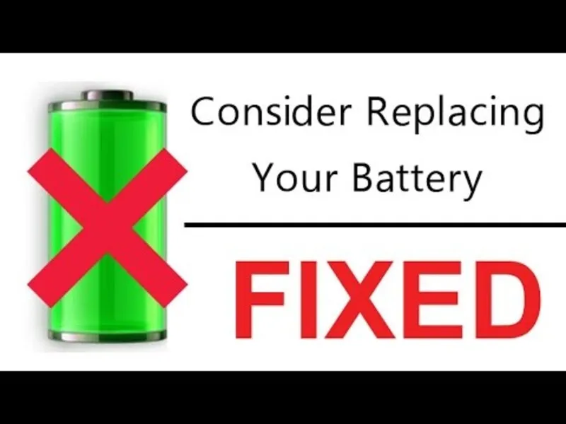 Loi Consider replacing your battery 11