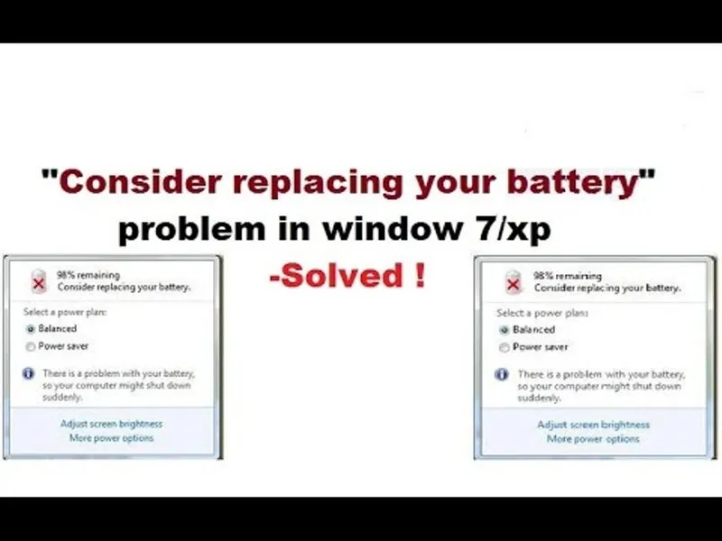 Loi Consider replacing your battery 19
