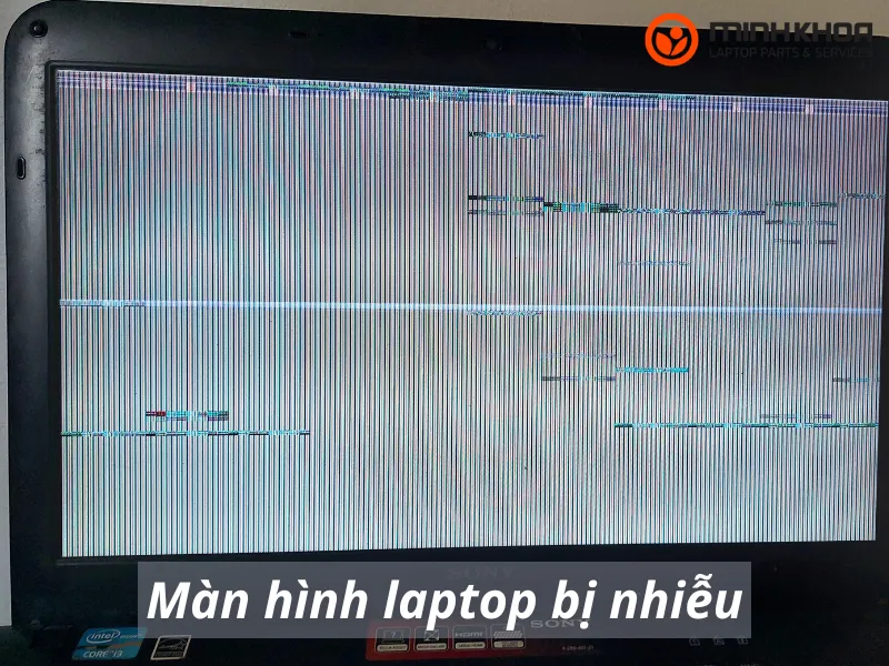 Màn hình laptop bị nhiễu