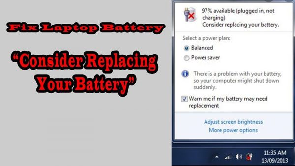 Sửa Lỗi Consider Replacing Your Battery đơn Giản - Laptop Minh Khoa