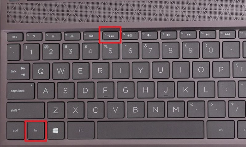 Cách mở đèn bàn phím laptop HP