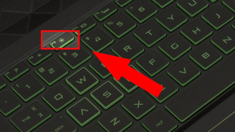 Cách mở đèn bàn phím laptop HP