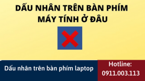 Dau nhan tren ban phim laptop