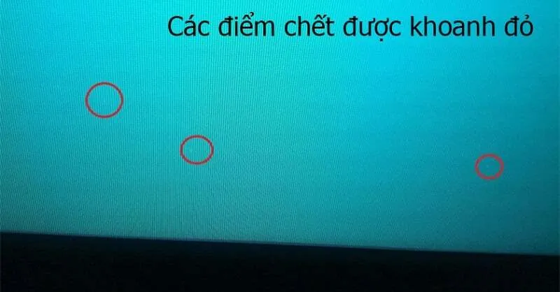 Khác phục diẻm chét màn hình laptop 16