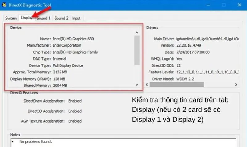 Cach nhan biet card man hinh laptop bi hu hai 16