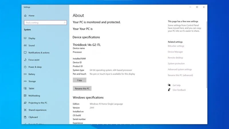 Cach kiem tra phien ban Windows 10 9