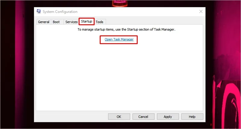 Cach tat ung dung chay ngam win 10 10