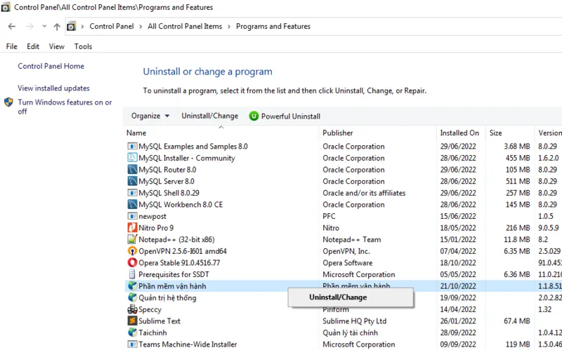 Cach xoa ung dung tren may tinh Windows 10 19