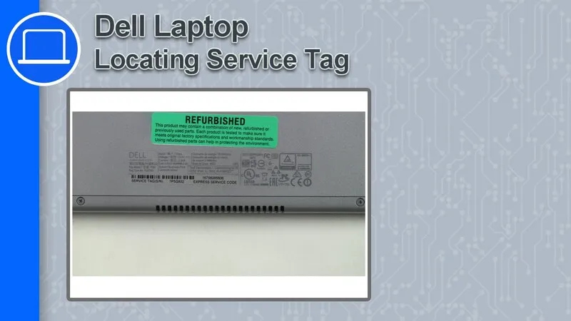 Check Service Tag Dell 17