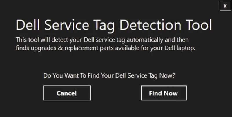 Check Service Tag Dell 6