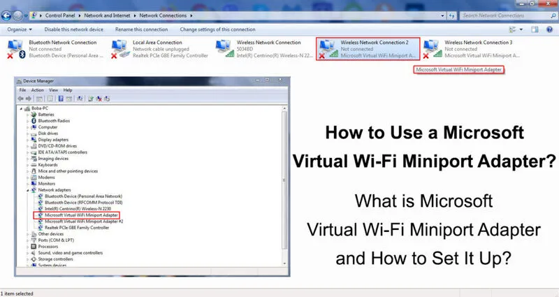 Microsoft virtual wifi miniport adapter 5 1
