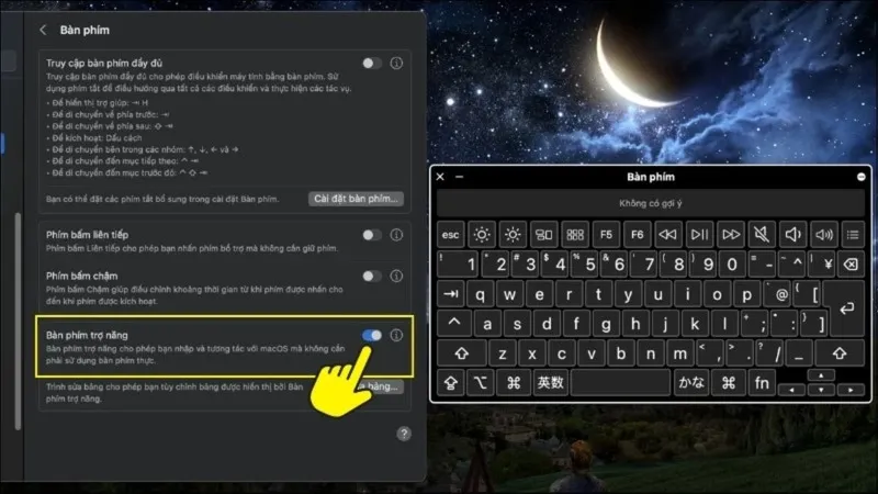 Mo ban phim ao Win 7 4