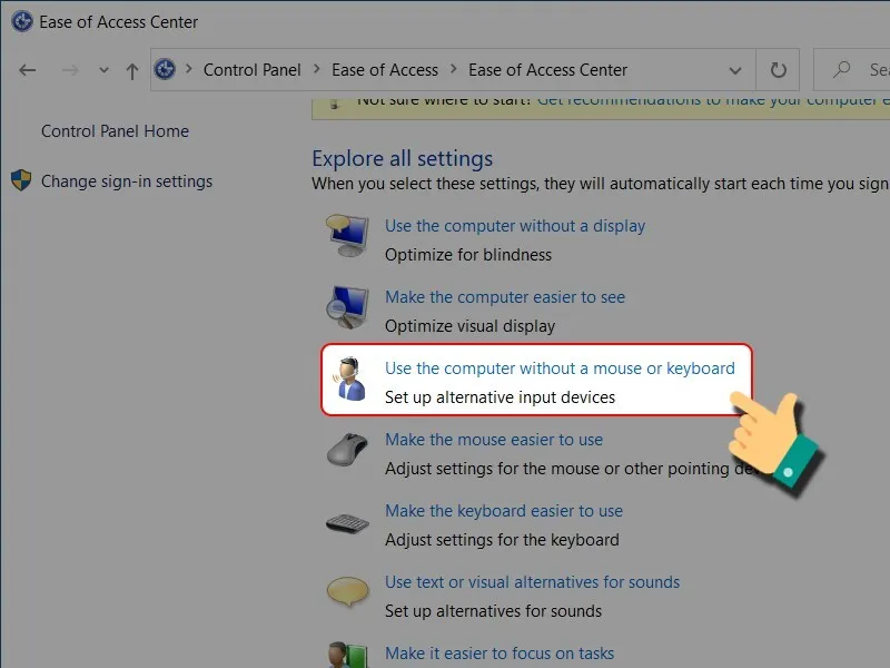 Mo ban phim ao Win 7 8