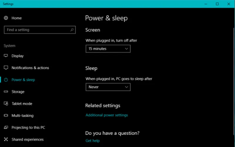Cách bật, tắt chế độ Sleep win 10 10 Tat che do Sleep Win 10 17