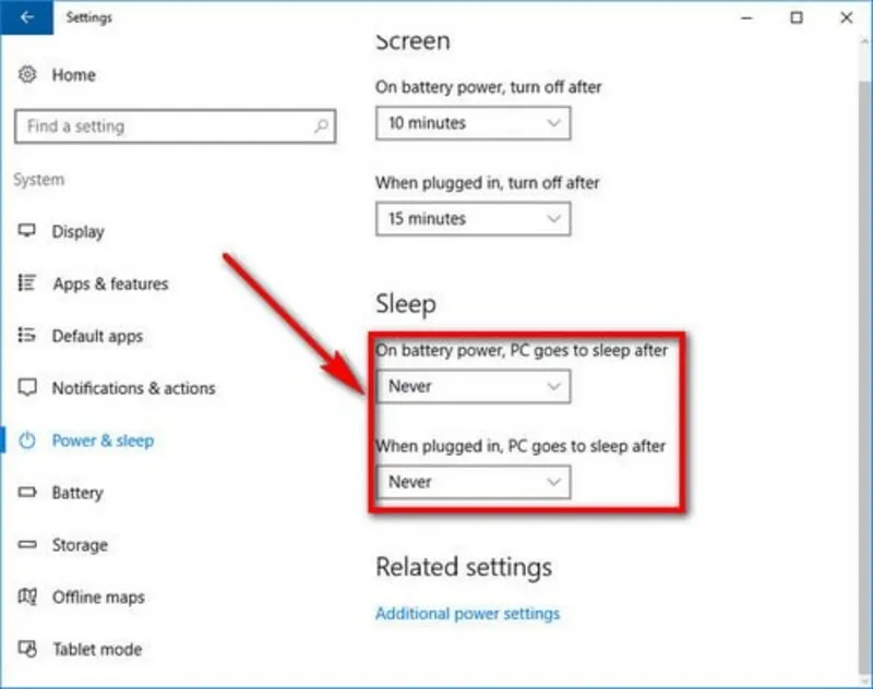 Cách bật, tắt chế độ Sleep win 10 12 Tat che do Sleep Win 10 8
