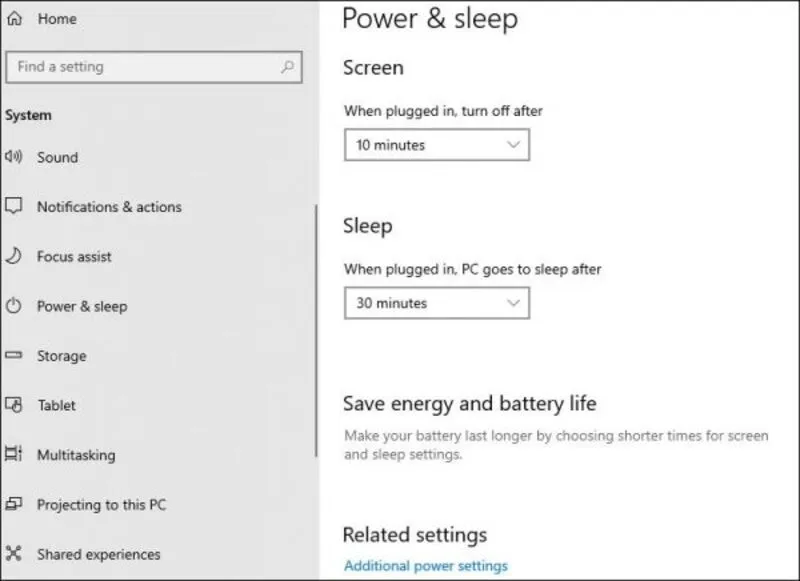 Cách bật, tắt chế độ Sleep win 10 7 Tat che do Sleep Win 10 9
