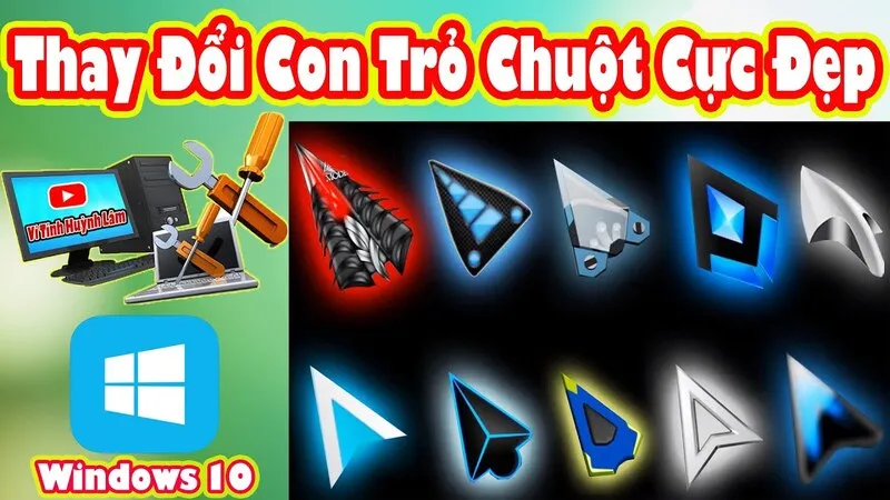 Cách thay đổi hình dạng con trỏ chuột win 10 2 Thay doi hinh dang con tro chuot win 10 15