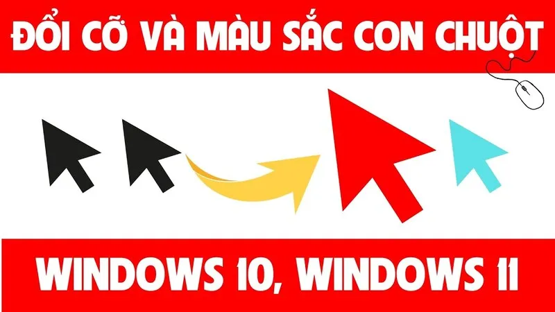 Cách thay đổi hình dạng con trỏ chuột win 10 8 Thay doi hinh dang con tro chuot win 10 18