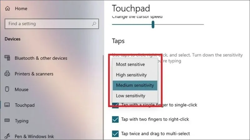 Touchpad bi do 12