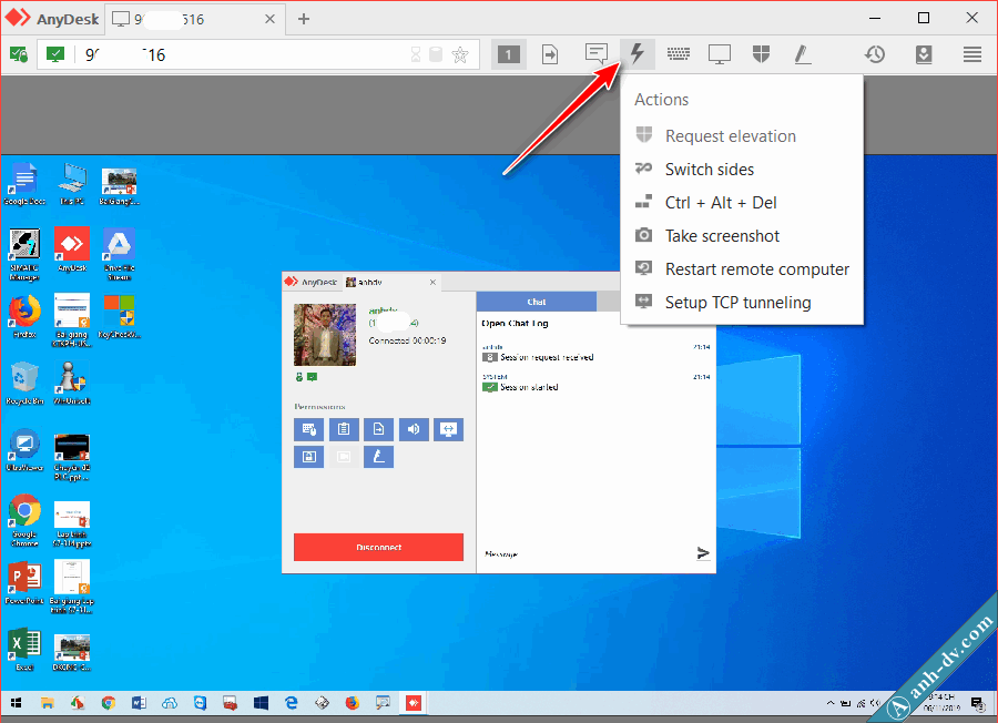 mot so tinh nang khac cua anydesk