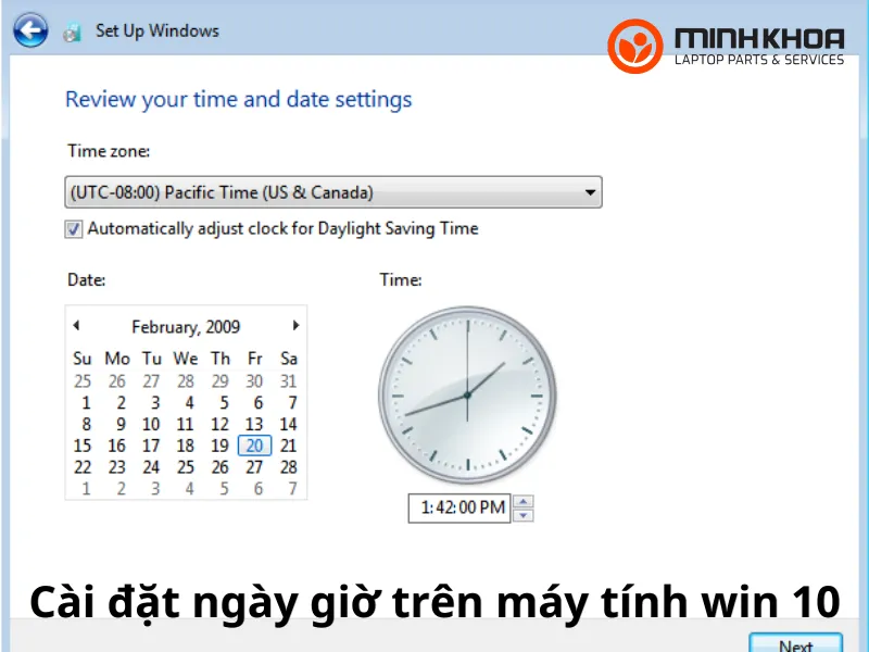 Bỏ túi các cách cài đặt ngày giờ trên máy tính win 10 1 Cài đặt ngày giờ trên máy tính win 10