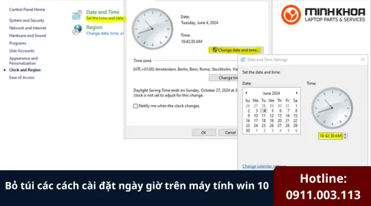Bỏ túi các cách cài đặt ngày giờ trên máy tính win 10 2 Cai dat ngay gio tren may tinh win 10 4