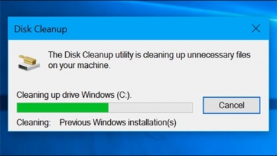 Tiện ích Disk Cleanup giúp làm sạch tất cả các dữ liệu bên trong hệ thống máy tính