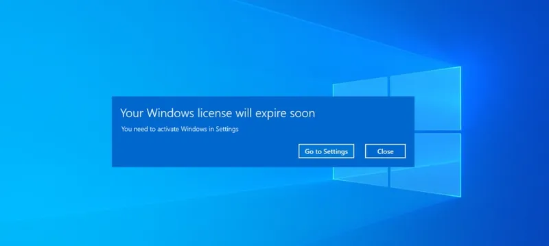 Your Windows license will expire soon 3