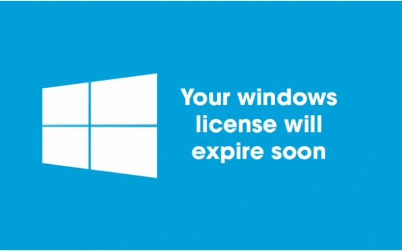 Your Windows license will expire soon