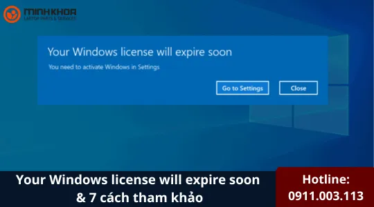Your Windows license will expire soon 5