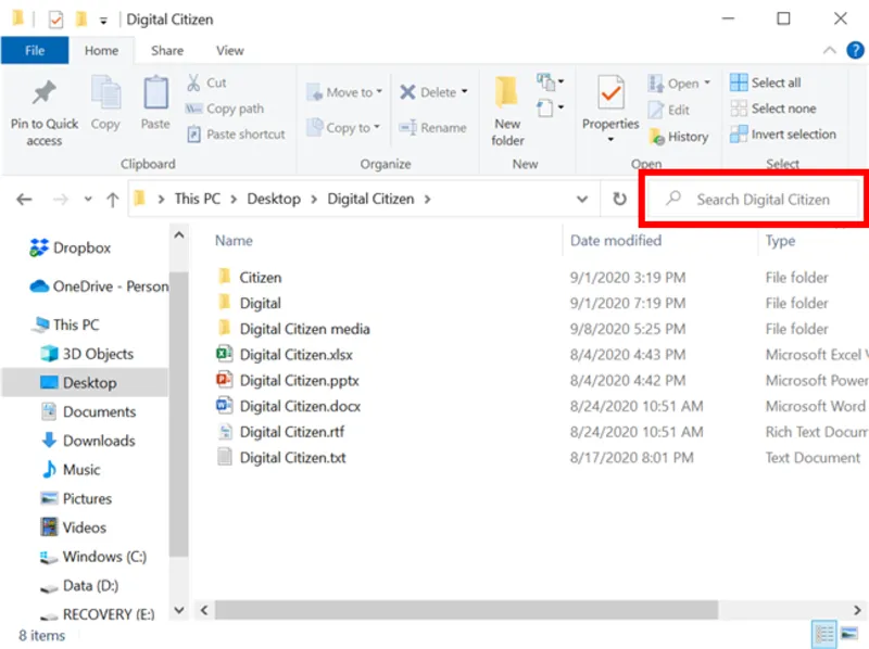 Cách tìm file bị mất trong máy tính (10)