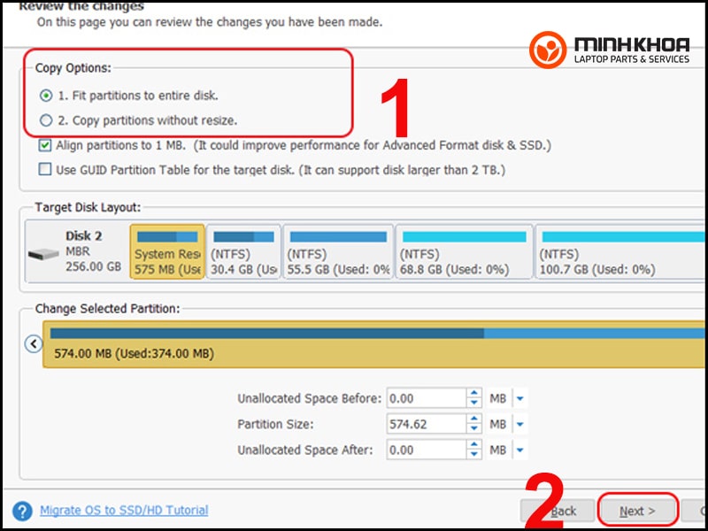 Copy win tu HDD sang SSD 8