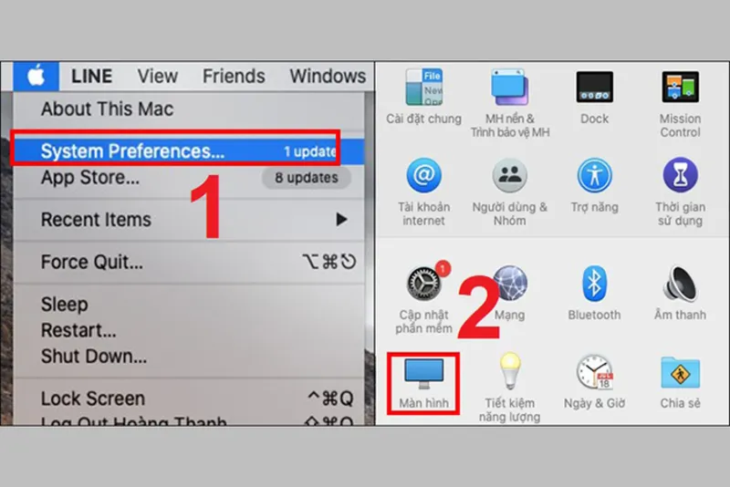 Man hinh Macbook bi nhieu 2
