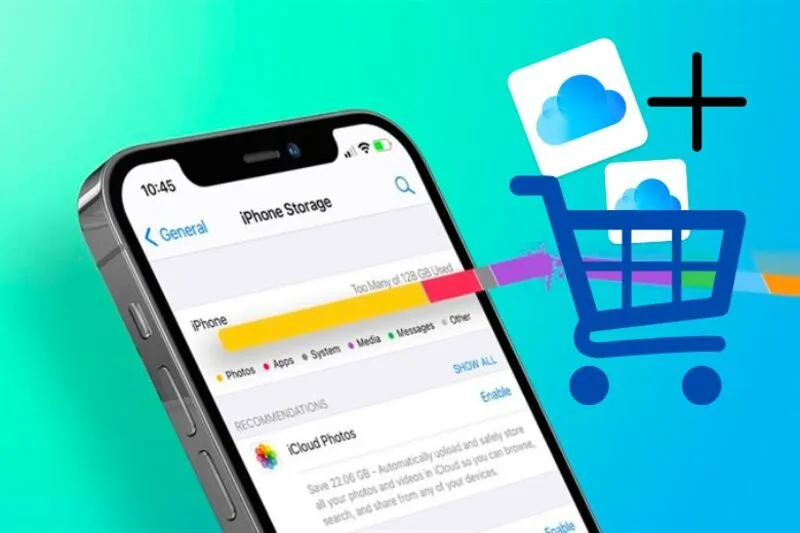 Cách mua dung lượng iCloud trên iPhone 15 Mua dung luong iCloud tren iPhone 10
