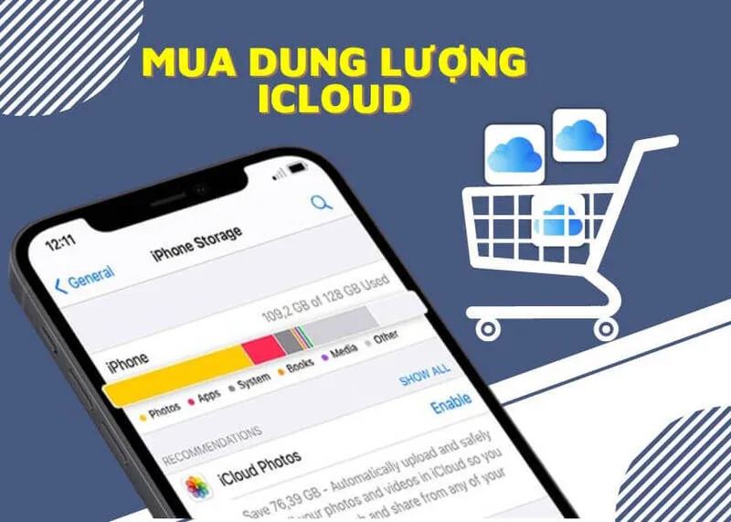 Cách mua dung lượng iCloud trên iPhone 4 Mua dung luong iCloud tren iPhone 11