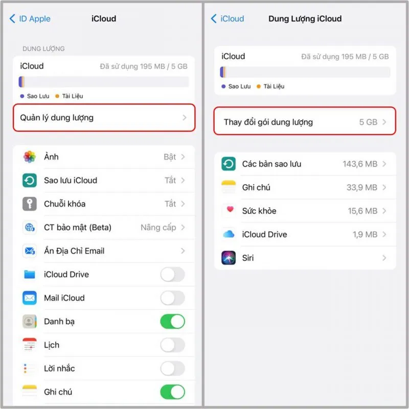 Cách mua dung lượng iCloud trên iPhone 19 Mua dung luong iCloud tren iPhone 2