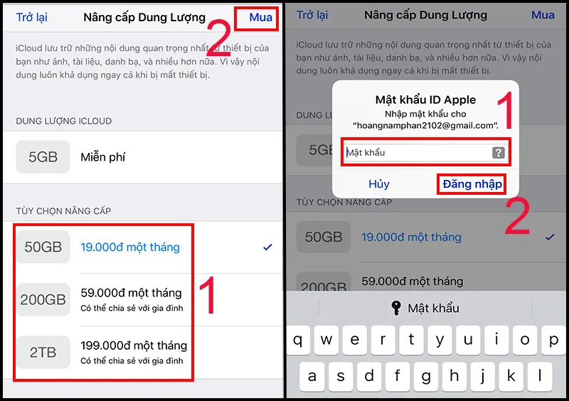 Cách mua dung lượng iCloud trên iPhone 18 Mua dung luong iCloud tren iPhone 4