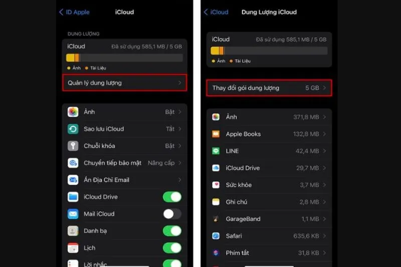 Cách mua dung lượng iCloud trên iPhone 17 Mua dung luong iCloud tren iPhone 5